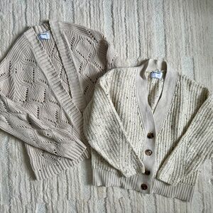 Cozy Knit Cream Sweater Combo
